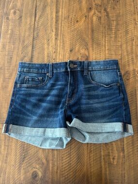 Aeropostale Low Rise Midi Denim Shorts Size 14